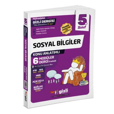 2027 5. Sınıf Sosyal Bilgiler Müfredatın Gizli Dergisi Gizli Yayınları