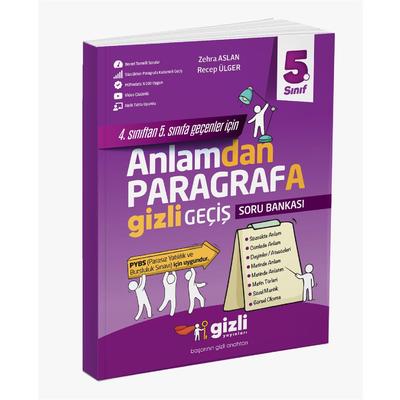 5. Sınıf Anlamdan Paragrafa Gizli Geçiş Gizli Yayınları