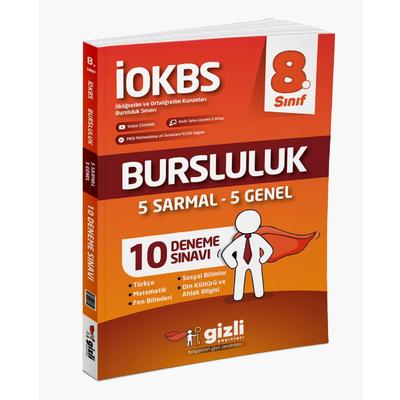 Gizli Yayınları 8. Sınıf İOKBS Bursluluk 10 Deneme Sınavı