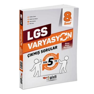 LGS VARYASYON Son 5 Yıl Konu Konu Çıkmış Sorular Gizli Yayınları