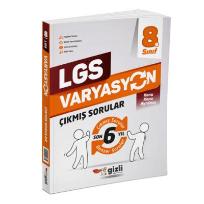 LGS VARYASYON Son 6 Yıl Konu Konu Çıkmış Sorular Gizli Yayınları