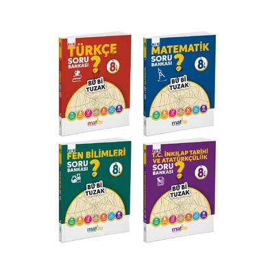 Matbu Yayınları 2025 LGS 8. Sınıf BuBiTuzak 4'lü Set